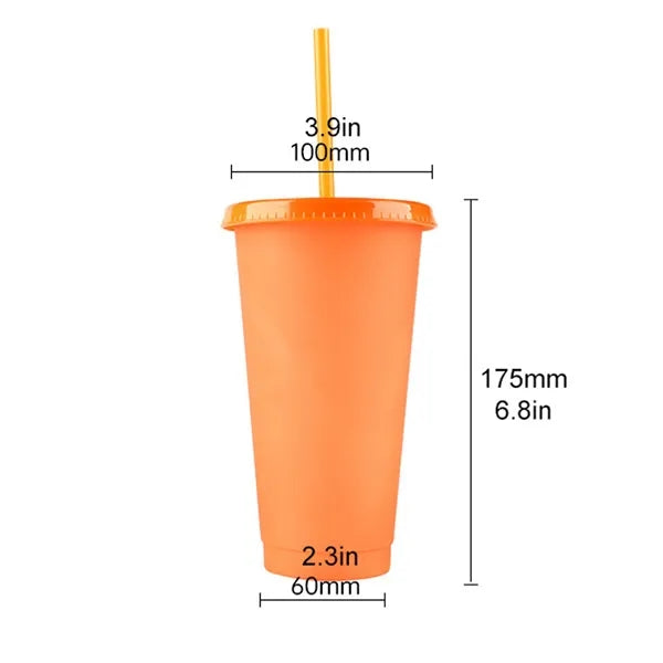 Plastic color changing cup