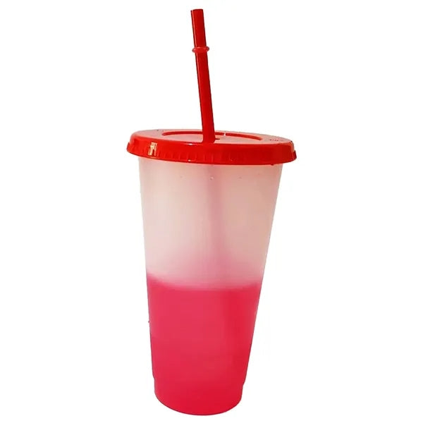 Plastic color changing cup