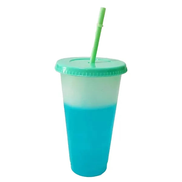 Plastic color changing cup