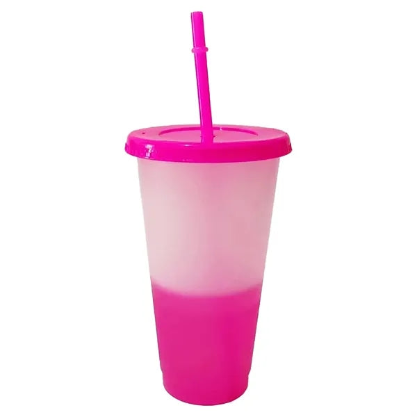 Plastic color changing cup