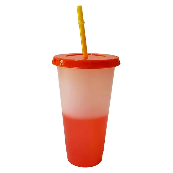 Plastic color changing cup