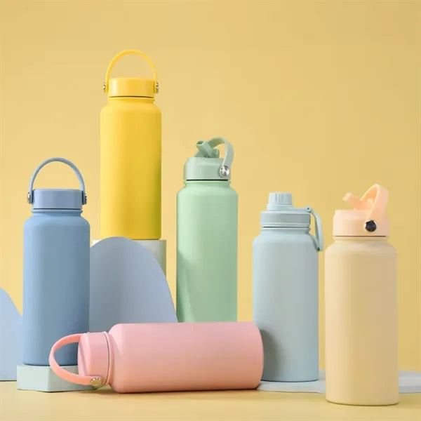 Three Lid Stainless Steel Insulated Tumbler 32 Oz.