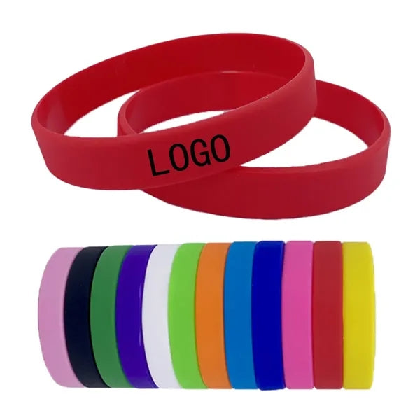 Colourful Stretchy Customisable Silicone Bracelet
