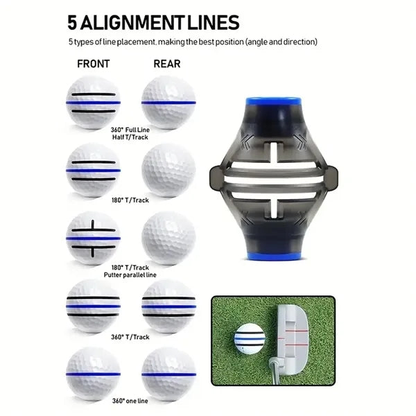 Golf Alignment Tool Set Ball Line Marker Personalized