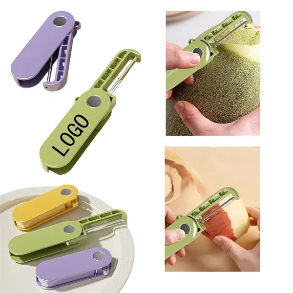 Stainless Steel Color Portable Folding Peeler