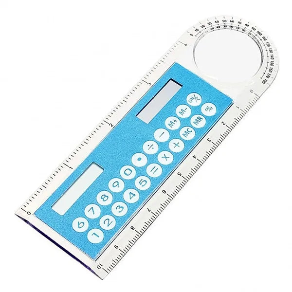 Multifunctional Solar Calculator Ruler School Supplies