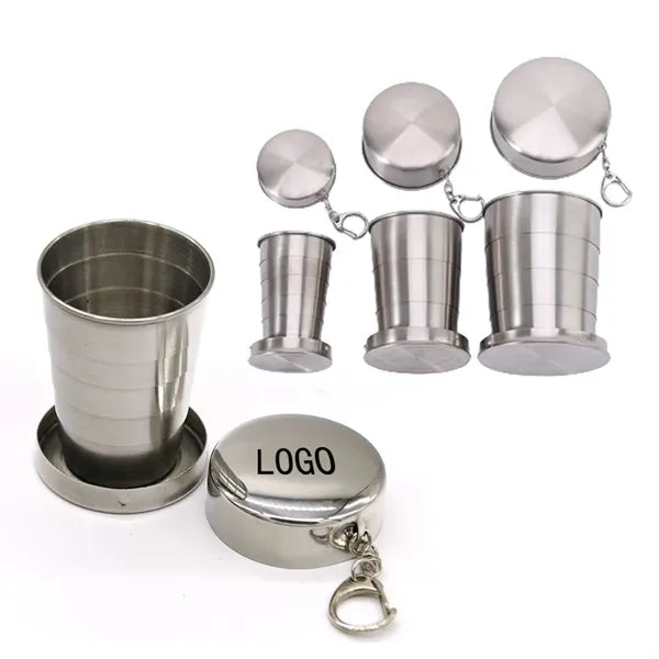 Creative Outdoor Stainless Steel Portable Folding Cup