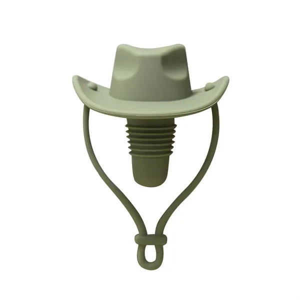Silicone red wine stopper Western cowboy hat