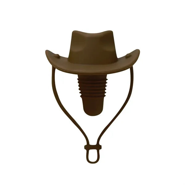 Silicone red wine stopper Western cowboy hat