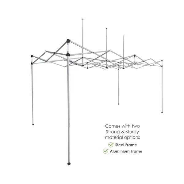 10'x15' Tent Canopy w frame, 1 long full + 2 side full wall