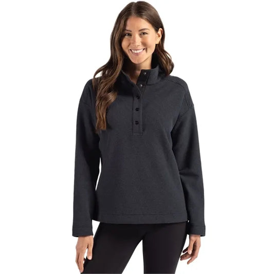 Cutter & Buck Hunts Point Recycled Fleece Womens Hybrid S...