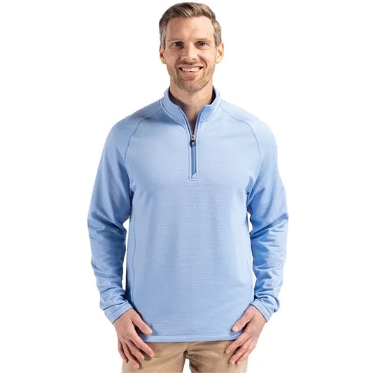 Cutter & Buck Peshastin Recycled GridFleece Mens Half Zip...