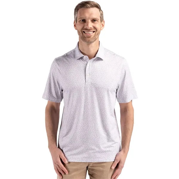 Cutter & Buck Pike Recycled Flora Print Mens Polo
