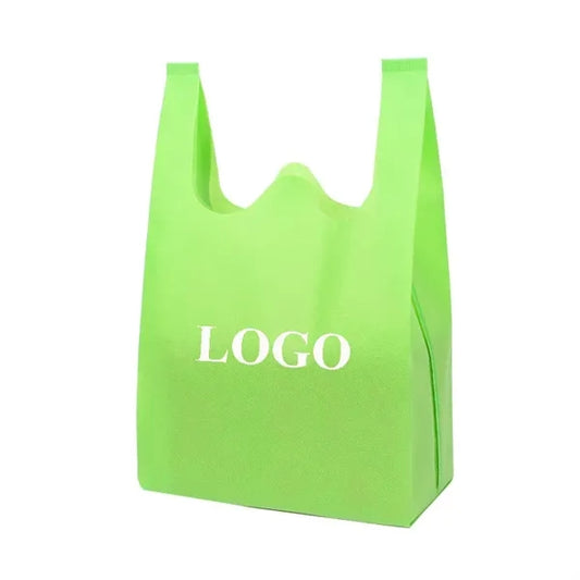 Small Nonwoven T shirt Shopping Bag 10x17 1/2x4 1/2"