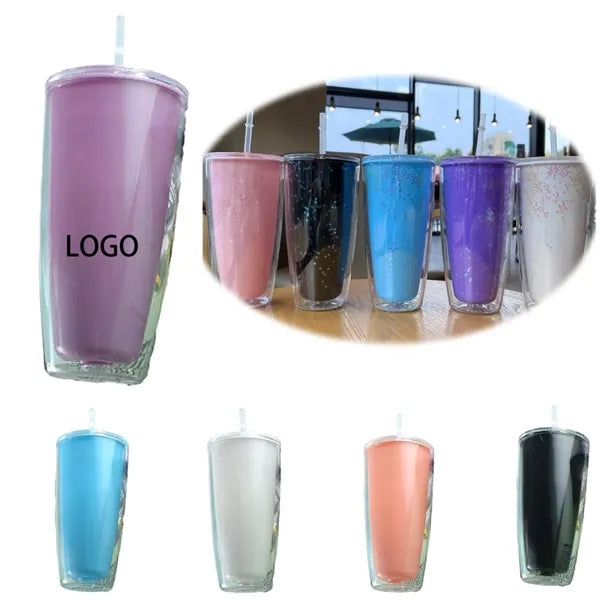Double Layer Large Plastic Cup