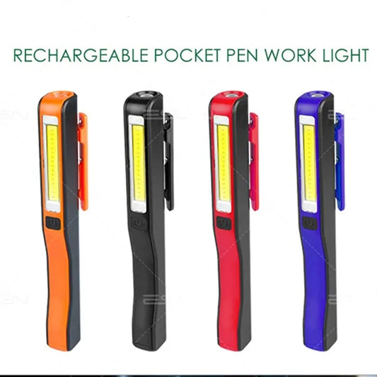 Rechargeable wireless pocket pen work light magnetic base