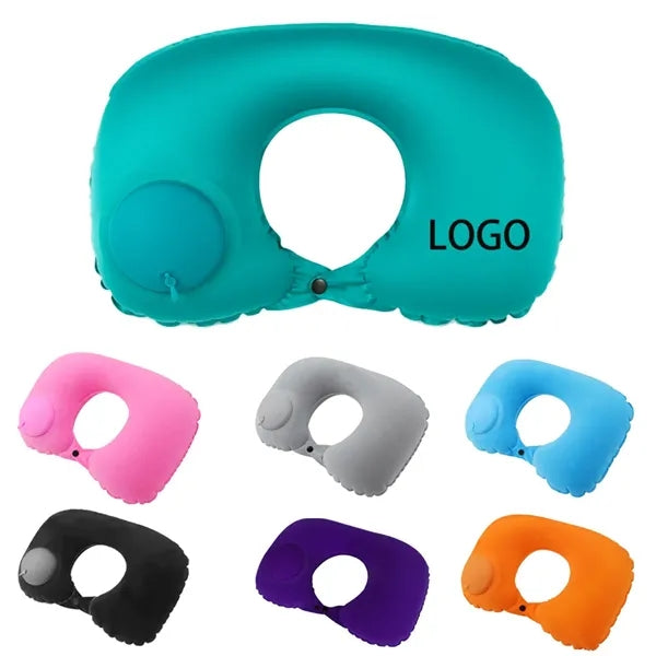 Multicolor Infatable U-shaped Pillow