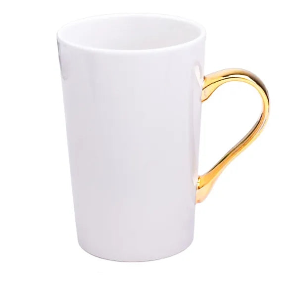 14 oz Ceramic Mug with Golden Handles