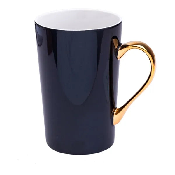 14 oz Ceramic Mug with Golden Handles