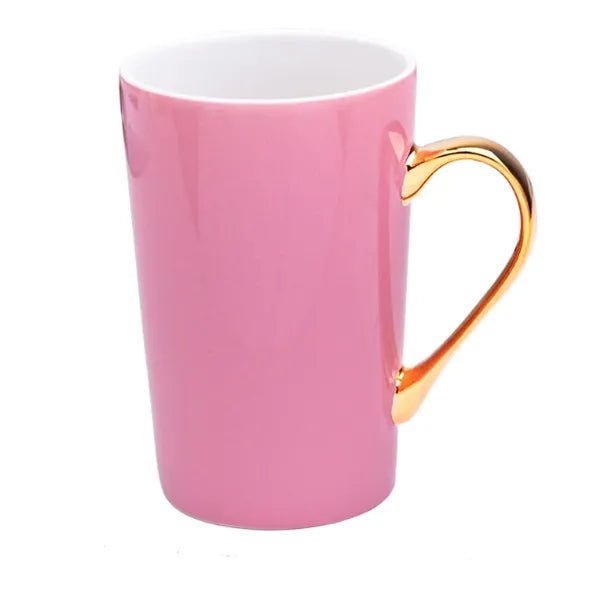 14 oz Ceramic Mug with Golden Handles