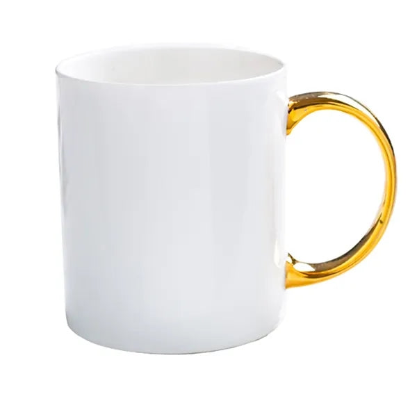 12 oz Ceramic Mug with Golden Handles