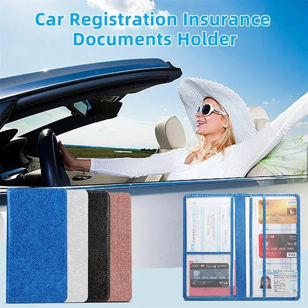 Organizer Car Accessories Insurance Holder Vehicle Glove Box