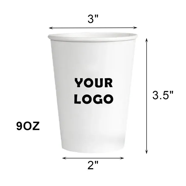 9 Oz Disposable Thickened Paper Coffe Cup