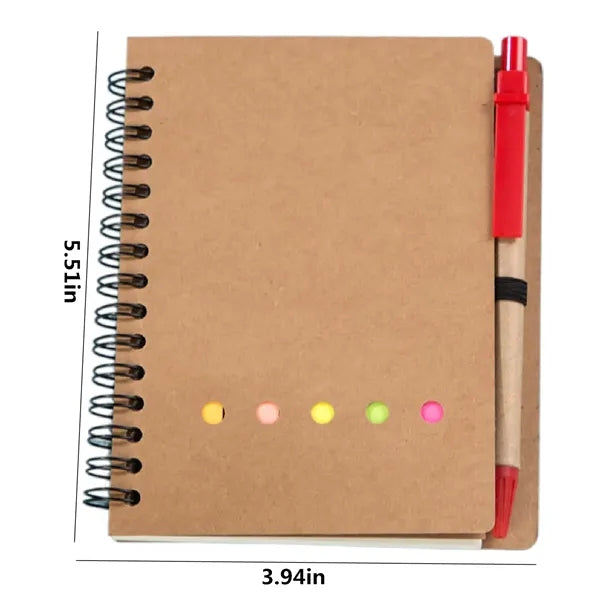 Coil Notebook With Sticky Notes