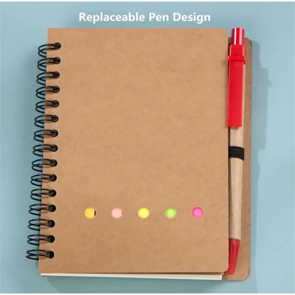 Coil Notebook With Sticky Notes