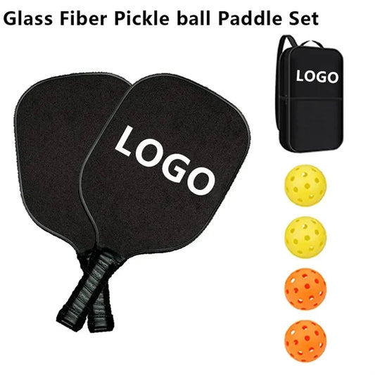 Fiberglass Pickleball Set with 4 Balls and Carry Bag