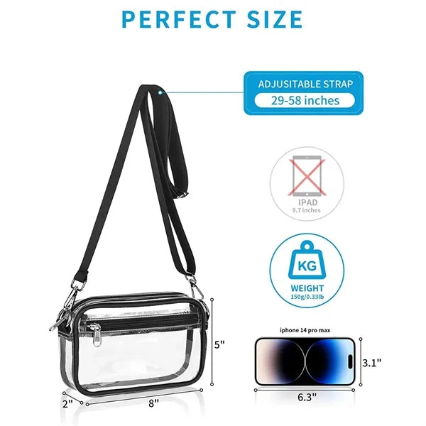 Pvc Clear Crossbody Bag