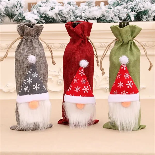Christmas Sweater Wine Bottle Covers