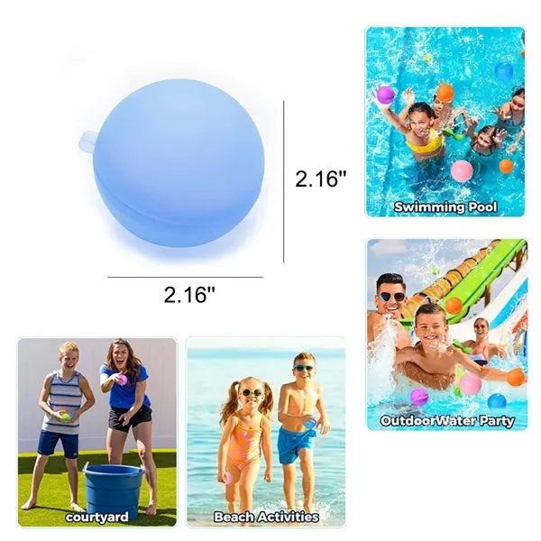 2'' Refillable Silicone Water Bomb Balloons Toys