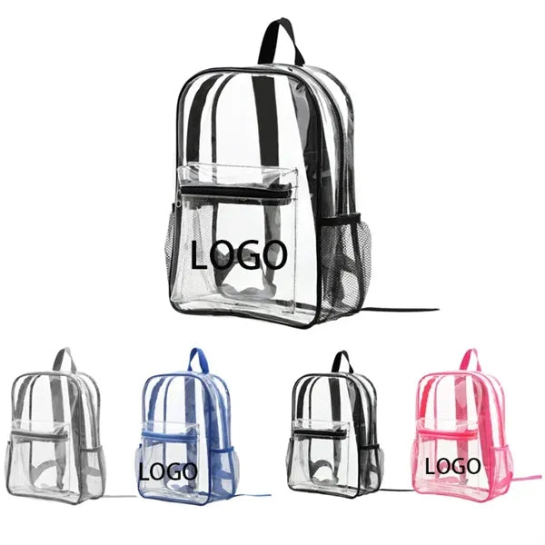 Heavy Duty PVC Transparent Backpack (11" x 5 1/10" x 15")