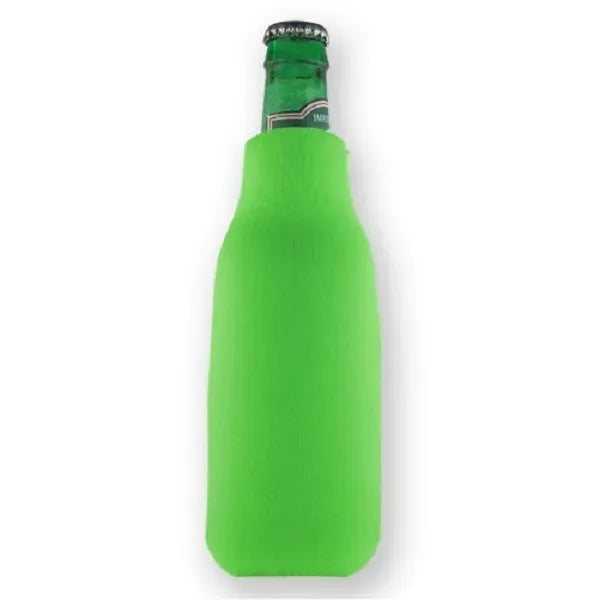 Neoprene Zipper Beer Bottle Insulated Cover
