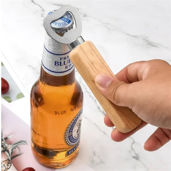 Wooden Classic Corkscrew Bottle Opener