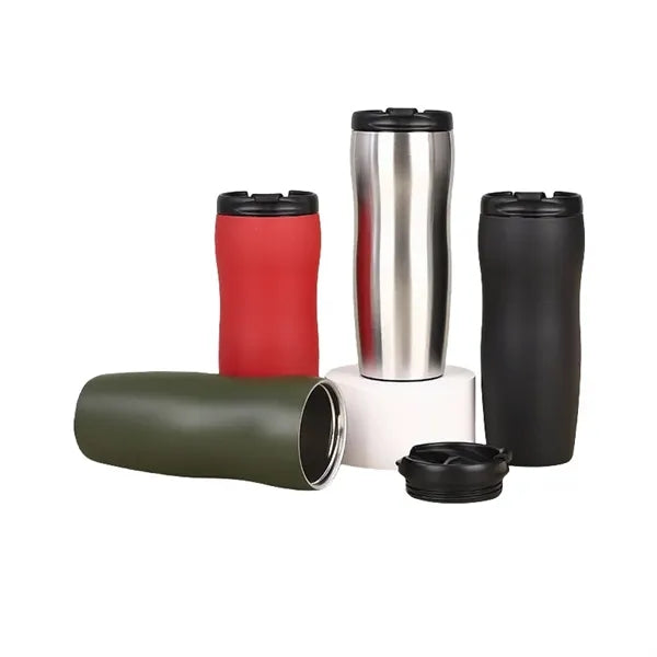 17 oz Vacuum Stainless Steel Travel Coffee Mug Screw Cap