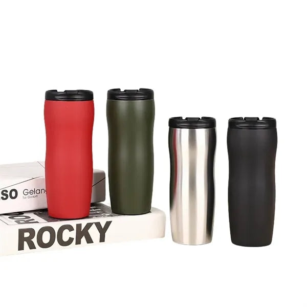 17 oz Vacuum Stainless Steel Travel Coffee Mug Screw Cap