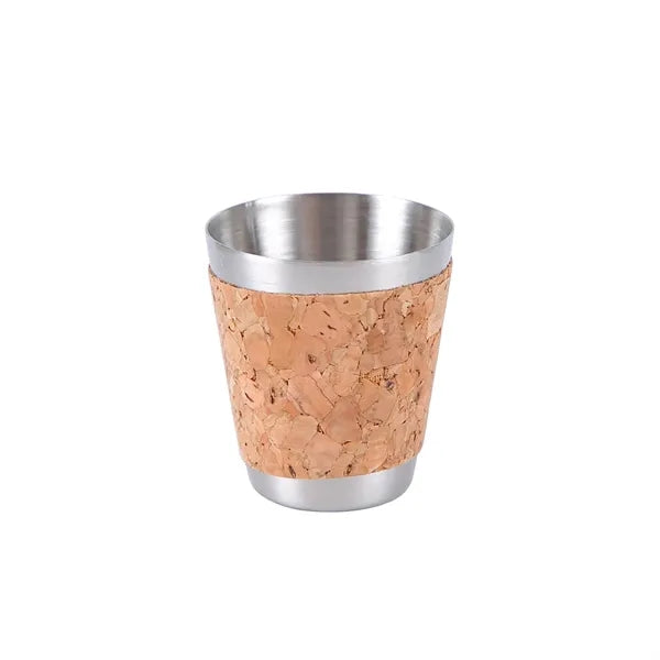 Stainless Steel Flask Gift Set with Cork Wrap