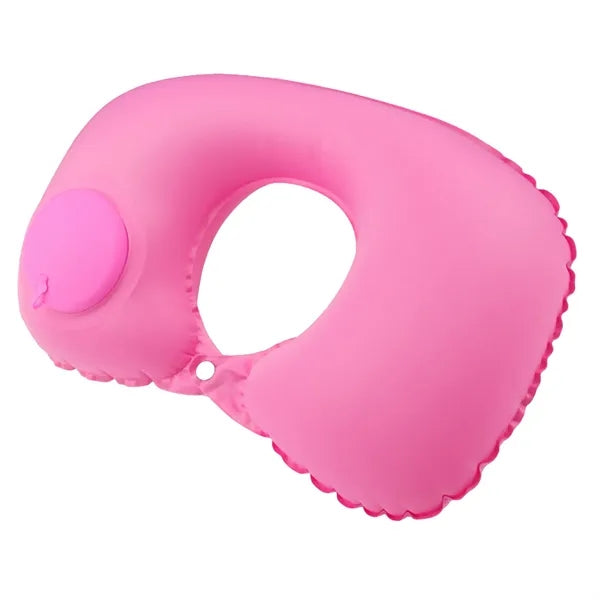 Self Pump U Shaped Foldable Neck Pillow