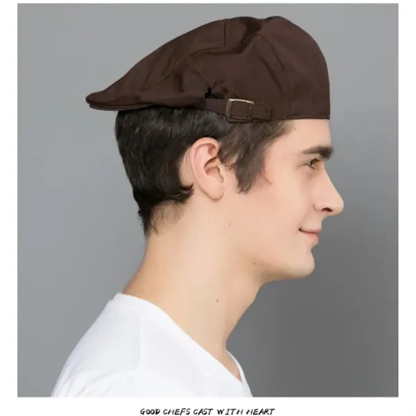 Unisex Server Beret Chef Hat