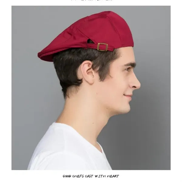 Unisex Server Beret Chef Hat