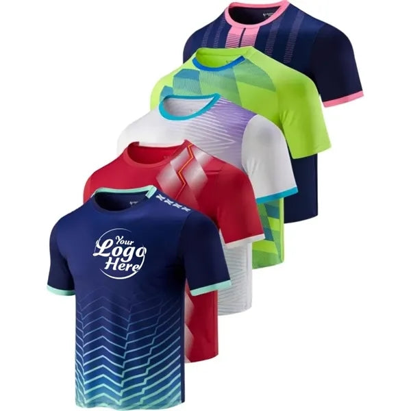 Men Quick Dry T Shirts Athletic Workout Short Sleeve Tee