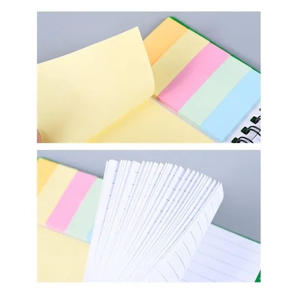 Pocket Spiral Ruler Notebook With Sticky Notes & Pen