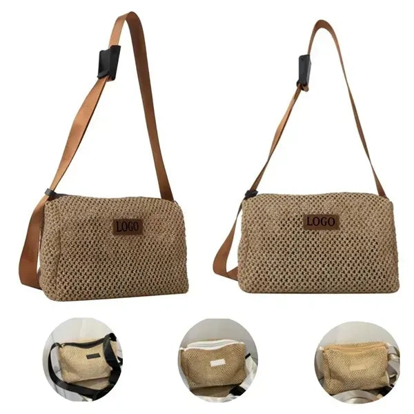 Woven Straw Tote Bag