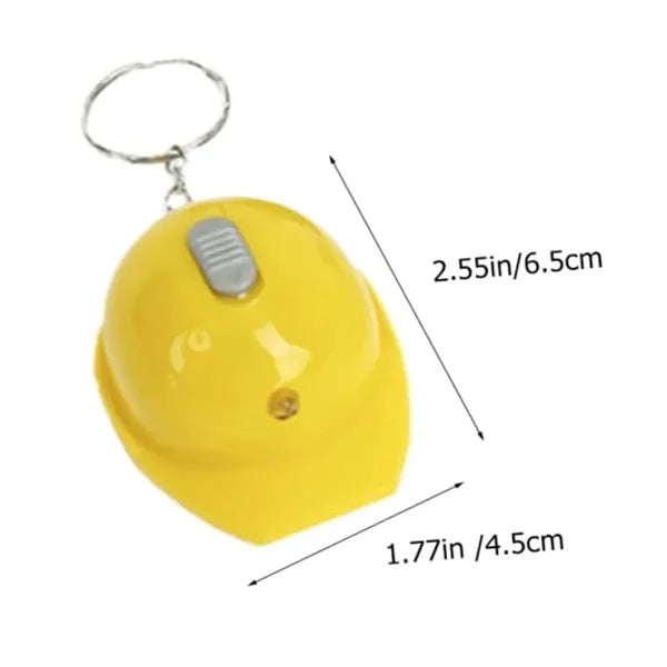 Simulation Helmet Beer Bottle Opener Keychain with LED Light