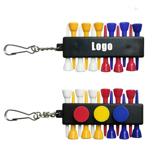 Golf Tee With Holer Carrier And Keychain