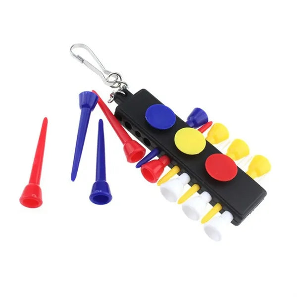 Golf Tee With Holer Carrier And Keychain