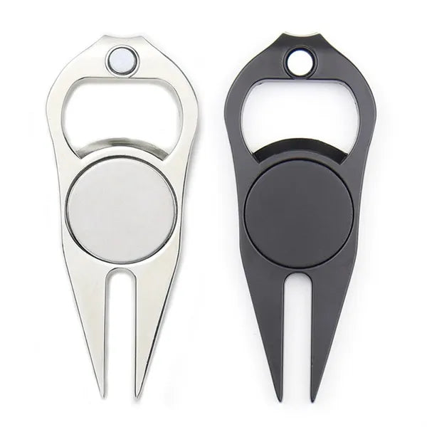 Golf Divot Tool With Ball Maker And Bottle Opener