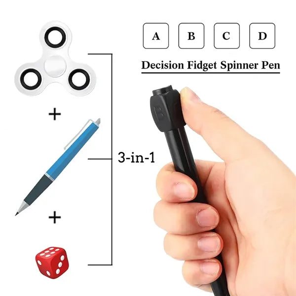 ABS ABCD Rotation Cap Help Decision Making Anti Stress Pen